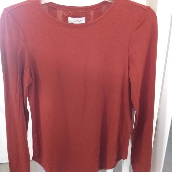 ✨ Cupio Juliana Fitted Blouse XS Picante Long Sleeve  (NWT) – MSRP $48 ✨ - Picture 2 of 13